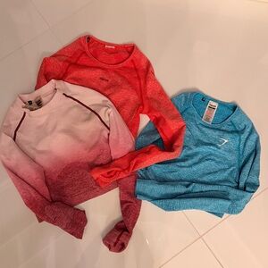 Gymshark top bundle 3pc